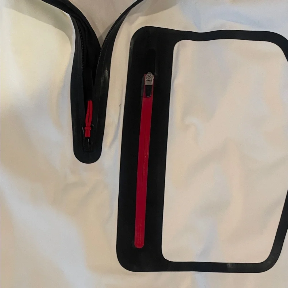 Mizuno Black‎ and White Windbreaker with Red Details